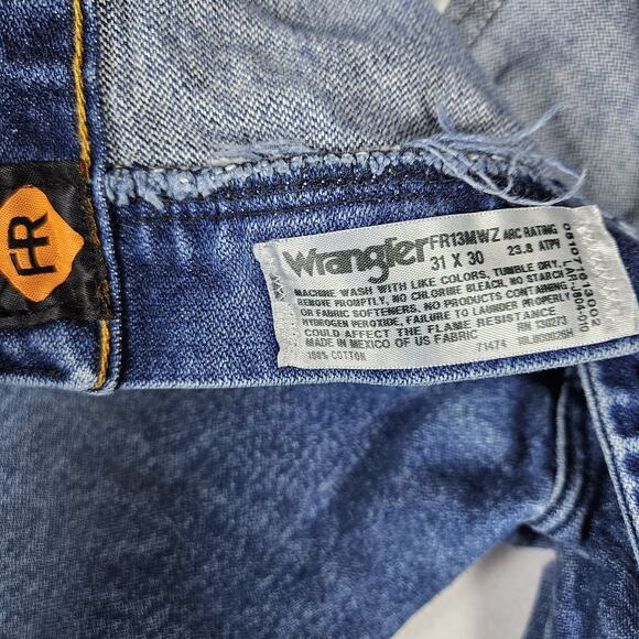 Wrangler FR Flame Resistant Jeans FR13MWZ Original Mens Tag 31x30 - Fits 31x28 - Picture 10 of 16